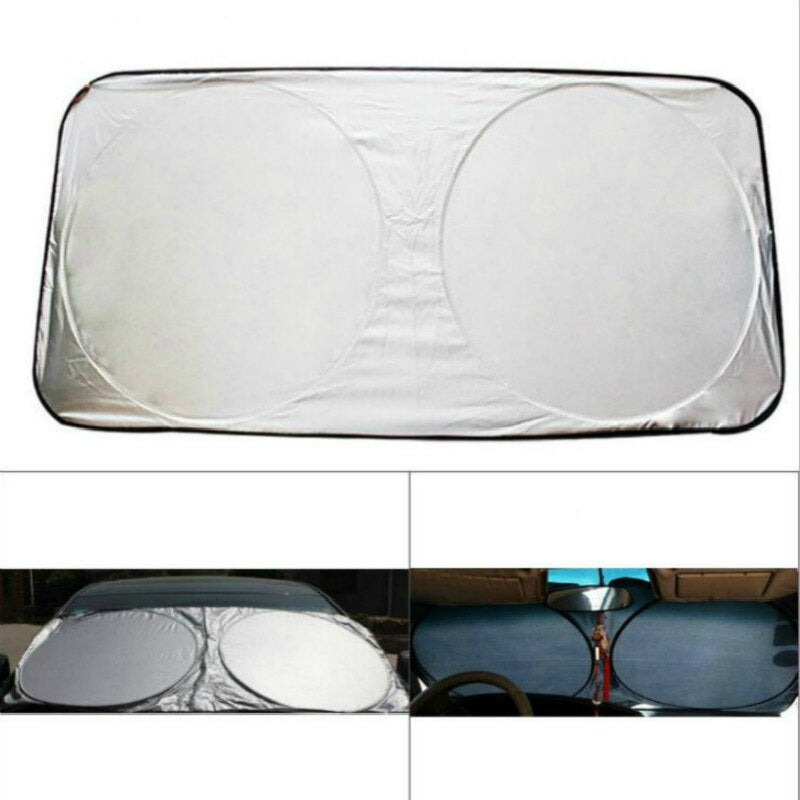 150 x 70cm Car Sunshade Sun shade Front Rear Window Film Windshield Visor Cover UV Protect Reflector Car-styling High Quality