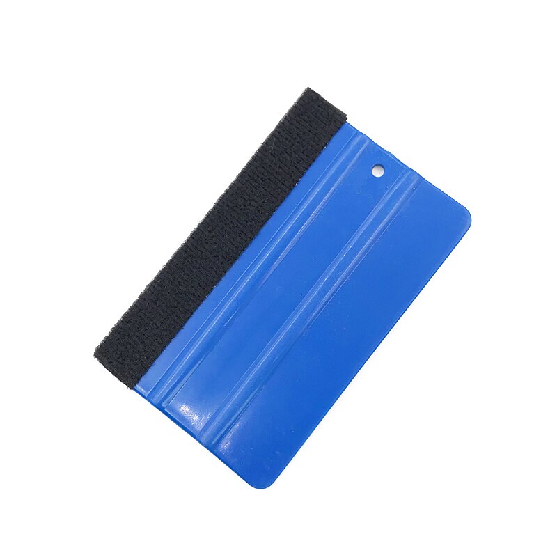 1PCS Car Vinyl Film wrapping tools Blue Scraper squeegee with felt edge size 12.5cm*8cm Car Styling Stickers Accessories