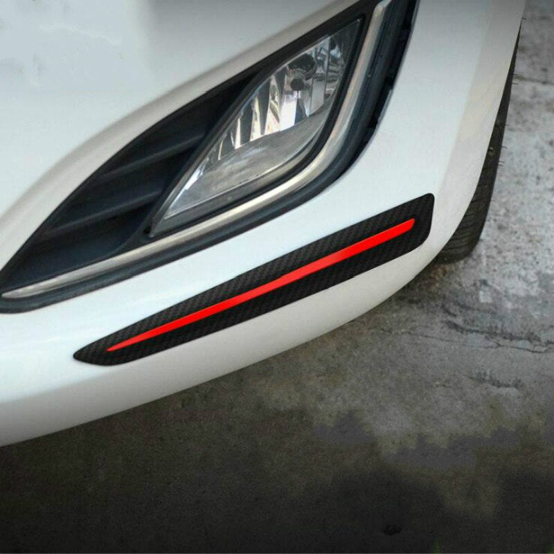 2 PCS Car Sticker Bumper Scratch Protection Car Front/Rear Edge Corner Guard Scratch Protection Decoration Strip