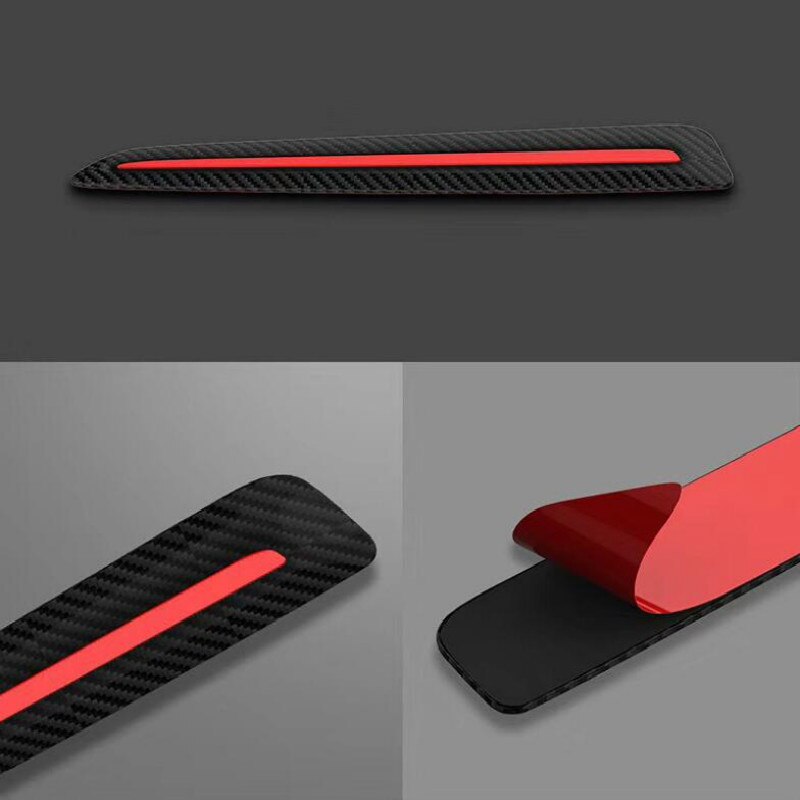 2 PCS Car Sticker Bumper Scratch Protection Car Front/Rear Edge Corner Guard Scratch Protection Decoration Strip