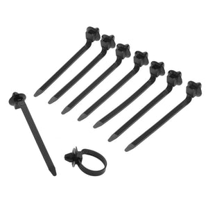 50PCS Car Cable Fastening Ties Nylon Black Car Auto Cable Strap Push Mount Wire Tie Retainer Clip Clamp