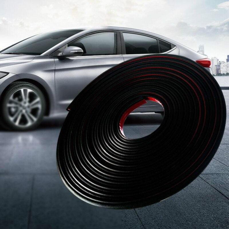 5M Car Door Seal Strips Sticker B Shape Weatherstrip Rubber Seals Sound Insulation Sealing Automobiles Interior Accessories