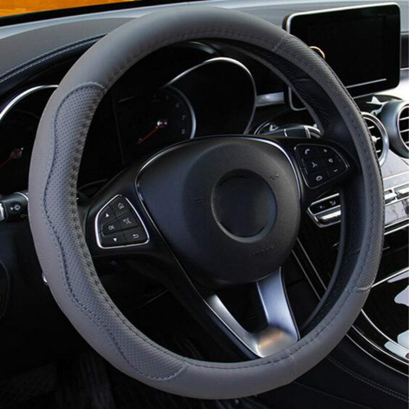 6 Colors Car Steering Wheel Cover Universal Volant Braid on the Steering-wheel Fashion Non-slip Funda Volante Auto Car Styling