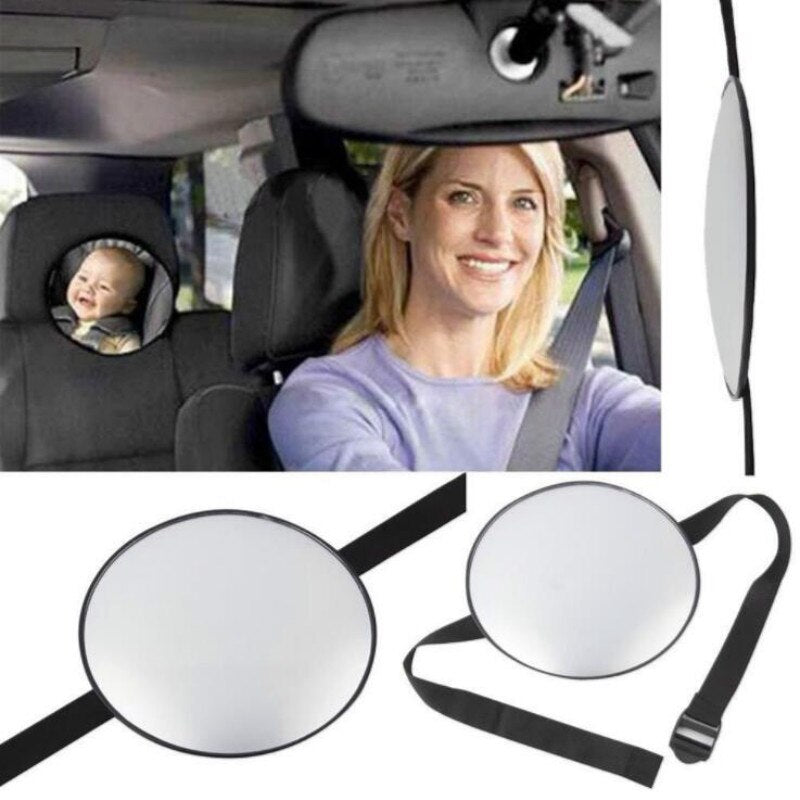 Baby Car Mirror Car Safety View Back Seat Mirror Baby Facing Rear Ward Infant Care Square Safety Kids Monitor 17*17cm