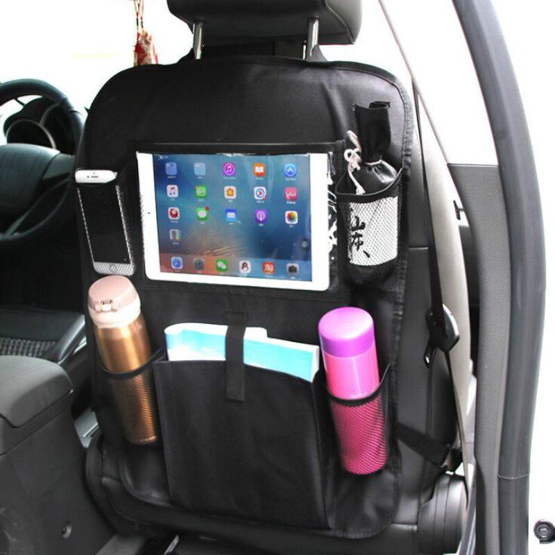 Car Backseat Organizer Car Multi-Pocket Back Seat Storage Bag Organizer Phone Pocket Pouch for Books Tablet Mobile Drinks Tissue