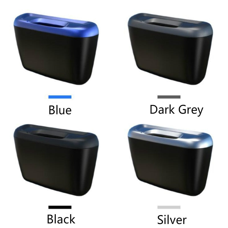 Car Organizer Mini Car Auto Rubbish Dustbin Trash Can Garbage Dust Case Box Car Storage Case Car Trash Bin Car Accessories