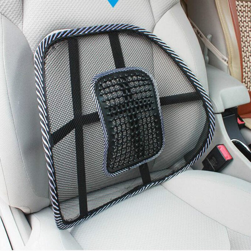 Car Seat Chair Back Cushion Mesh Lumbar Back Brace Car Seat Chair Cushion Massage Back Cushion Pad Support Home Office