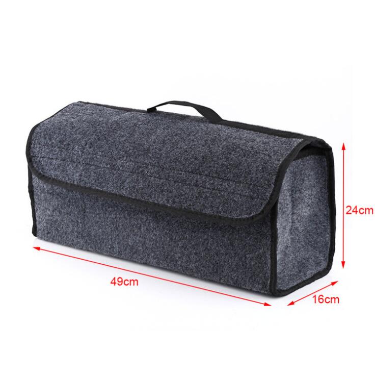 Car Soft Felt Storage Box Trunk Bag Vehicle Tool Box Multi-use Tools Organizer Bag Carpet Folding for emergency Box