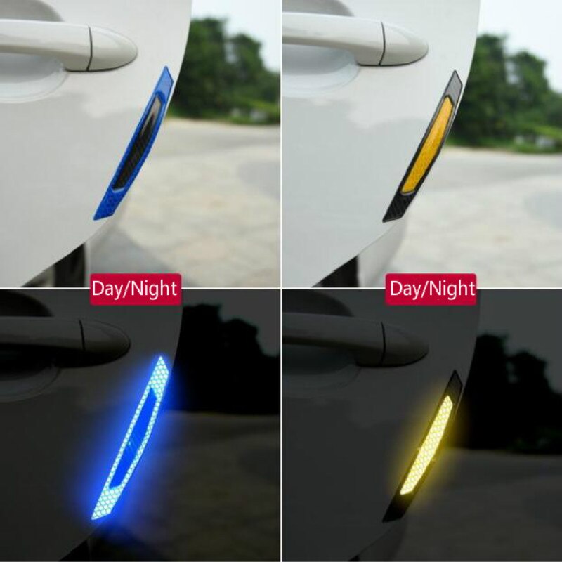 Car Sticker 5D Carbon Fiber Stickers Car Stickers And Decals Auto Reflective Strip Warning Car Styling Accessories Automobiles