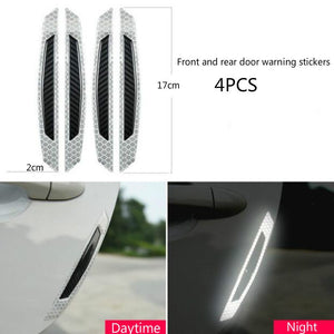 Car Sticker 5D Carbon Fiber Stickers Car Stickers And Decals Auto Reflective Strip Warning Car Styling Accessories Automobiles