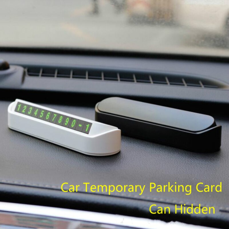 Car Temporary Parking Card Phone Number Card Plate Telephone Number Car Park Stop Automobile Accessories Car-styling