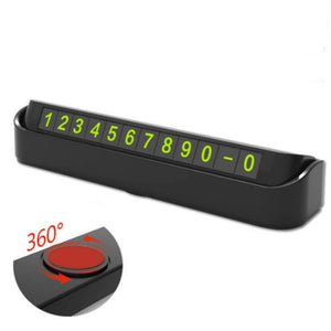 Car Temporary Parking Card Phone Number Card Plate Telephone Number Car Park Stop Automobile Accessories Car-styling