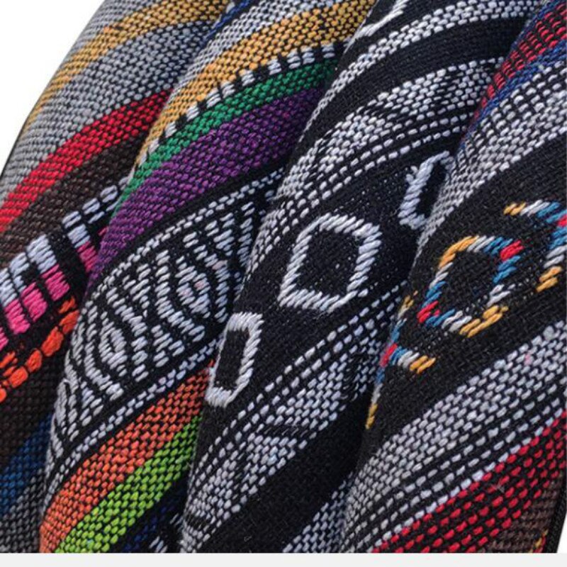 Elastic Car Steering Wheel Cover Ethnic Style Car Steering-wheel Covers Auto Decoration Car Accessories Linen Universal