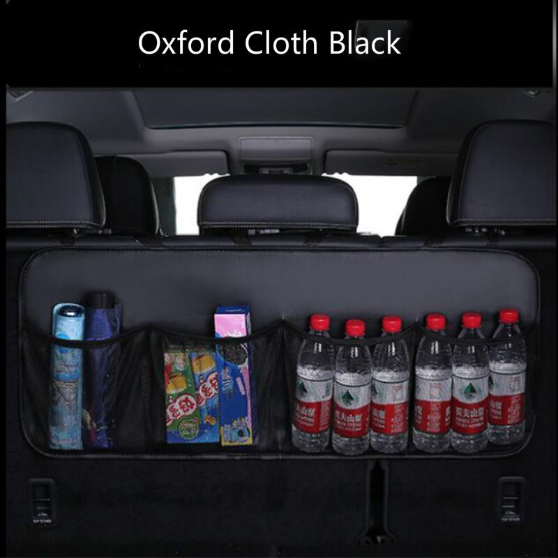 High Quality Leather Car Rear Seat Back Storage Bag Multi Pocket Car Trunk Organizer Auto Stowing Tidying Interior Accessories