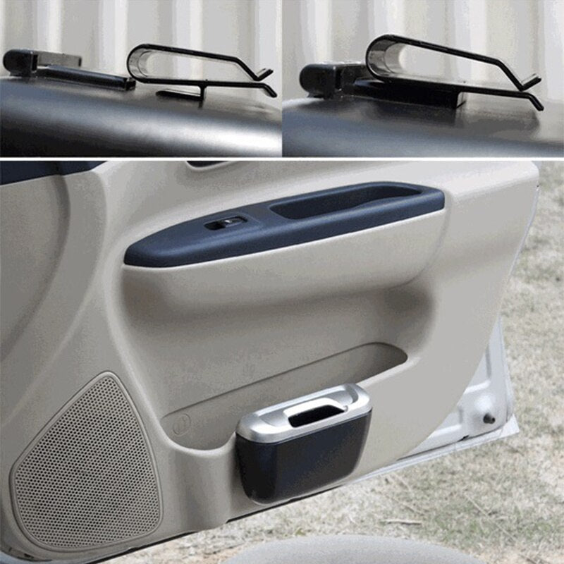 Mini Car Car Trash Bin Rubbish Dustbin Trash Can Garbage Dust Case Box Car Organizer Storage Case Trash Bag Car Accessories