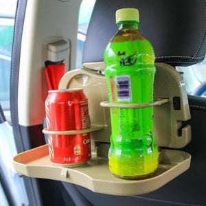 New 1pcs Folding Car Cup Holder Organizer Auto Car Back Seat Table Drink Food Cup Tray Holder Stand Desk Hot Selling