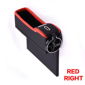 Storage Box Car Organizer Seat Gap PU Case Pocket Car Seat Side Slit for Wallet Phone Coins Cigarette Keys Cards For Universal