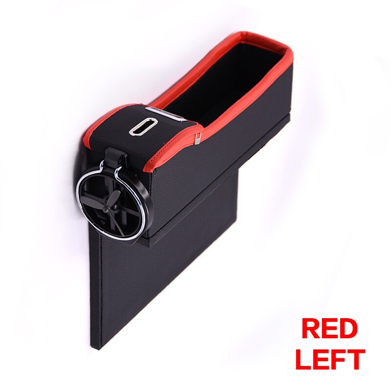 Storage Box Car Organizer Seat Gap PU Case Pocket Car Seat Side Slit for Wallet Phone Coins Cigarette Keys Cards For Universal