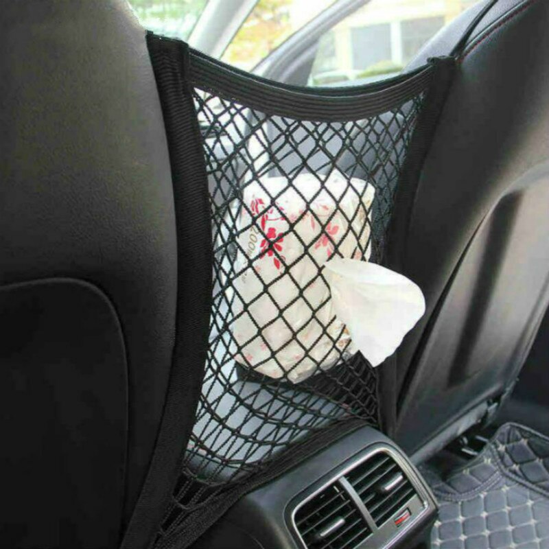 Strong Elastic Car Mesh Net Bag Between Car Seat Organizer Seat Back Storage Bag Luggage Holder Pocket Car Styling 23*30cm