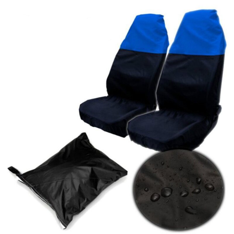 Universal 2PCS Car Seat Cover Protector Storage Bag Washable Automovil Foldable Non-Slip Seat Covers For Repair Accessories