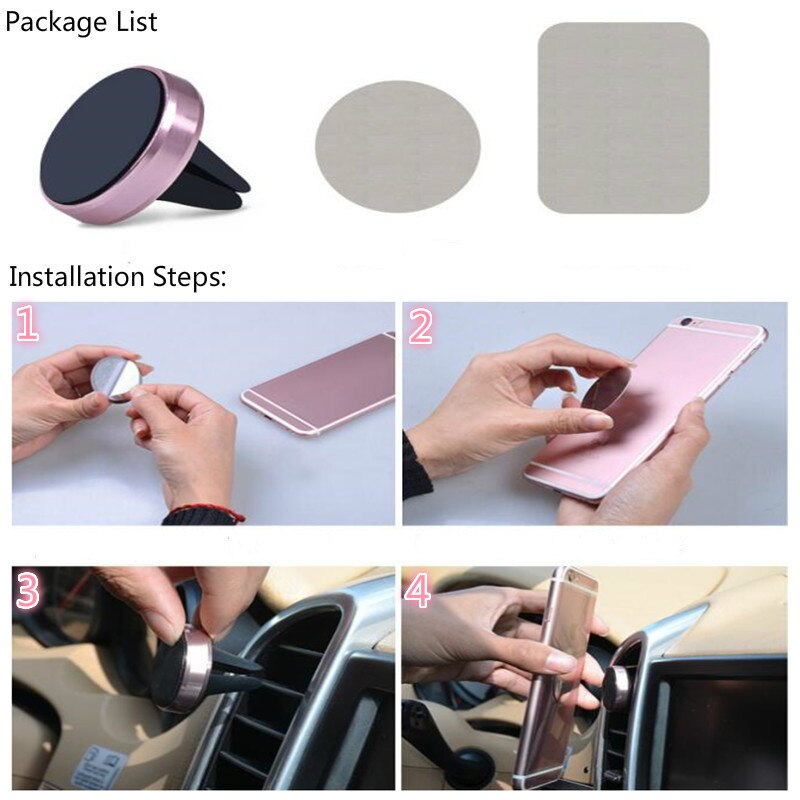 Universal Car Bracket Magnetic Mobile Phone Mount Holder Car Air Vent Bracket For iPhoneX xmax 8plus 7plus Universal Mobile