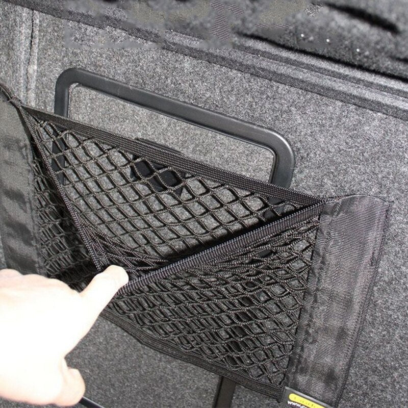 Universal Car Seat Side Back Storage Net Bag Phone Holder Pocket Organizer Stowing Tidying 40cm*25CM