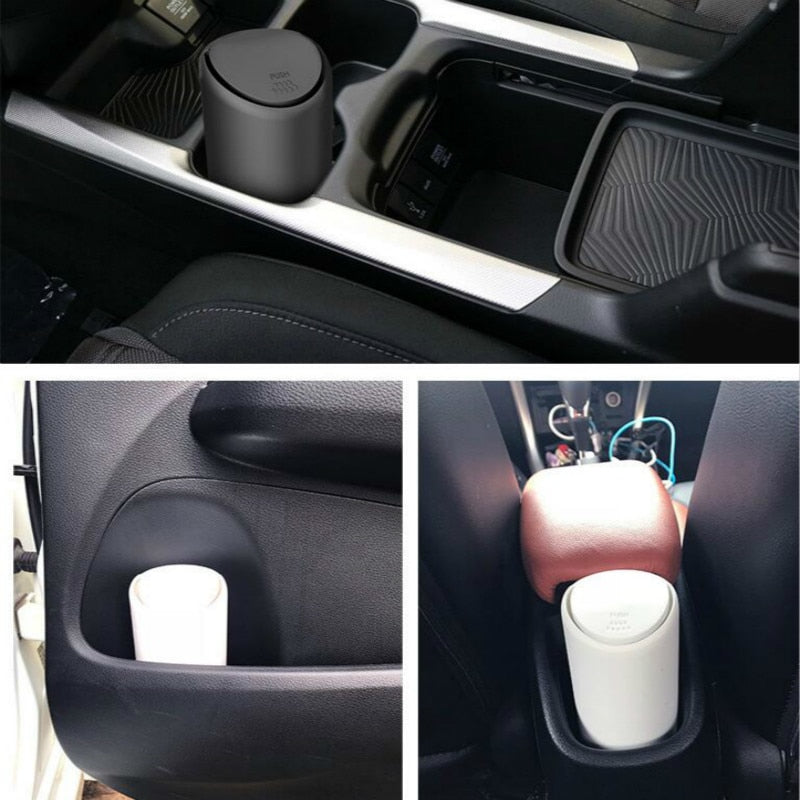 Universal Car Trash Bin Auto Organizer Storage Box Car Trash Can Rubbish Gargage Holder Automobile Storage Bucket Accessories