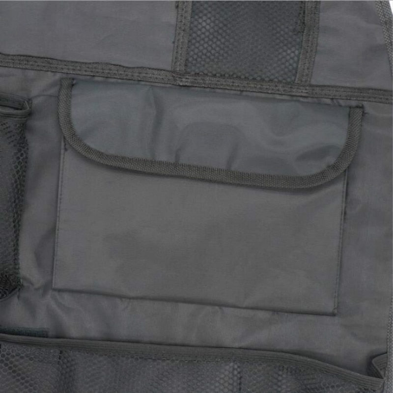 Universal Waterproof Car Back Seat Organizer Storage Bag Multi Pocket Hanging Pouch Assorted 58cmx38cm Auto Accessories Black